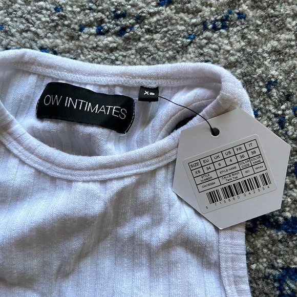 OW Intimates Callie Stitch Tank Top in White XS - Picture 7 of 8